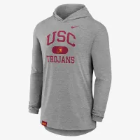 USC Trojans Blitz мужские Nike Dri-FIT College Long-Sleeve Hooded футболка цвет серый