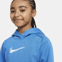 Nike Multi+ Big дитячі Therma-FIT Pullover Толстовка з капюшоном блакитний