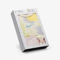 Nike повязка на голову, Bib and Bodysuit Box набор Baby 3-Piece Box набор цвет белый