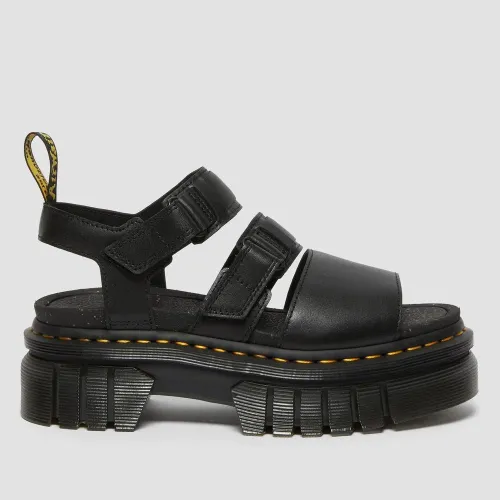 Сандали Dr Martens Ricki Nappa Lux Leather 3-Strap Platform 27405001 - Черные