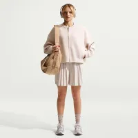 Nike 24.7 ImpossiblySoft женская Dri-FIT оверсайз Crew-Neck Full-Zip Top цвет коричневый