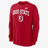 Ohio State Buckeyes Legacy Classic Arch Over Logo мужские Nike College Pullover Crew цвет красный