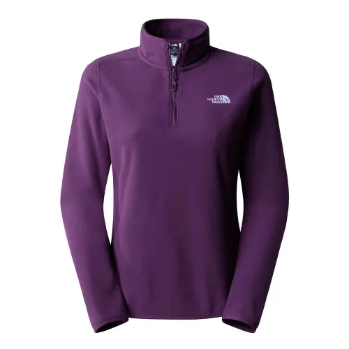 Кофта/футболка The North Face 100 Glacier 1/4 Zip Fleece 0A855MV6V1 - фиолетовая