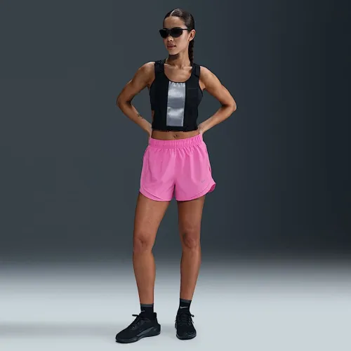 Nike Tempo женская Dri-FIT Mid-Rise Brief-Lined Running шорты Pink