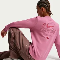 Nike Sportswear Club Fleece женская Crew-Neck свитшот Pink