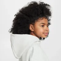 Nike Sportswear Tech Fleece Girls' оверсайз Толстовка з капюшоном колір сірий
