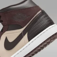 Nike Air Jordan 1 Mid SE мужские Кроссовки цвет коричневый