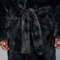 Nike Jordan Brooklyn чоловічі Faux Fur Robe колір сірий