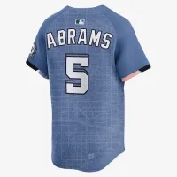 CJ Abrams Washington Nationals City Connect Men’s Nike Dri-FIT ADV MLB Limited Jersey колір сірий