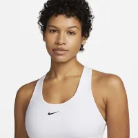 Nike Swoosh жіноча Medium-Support Padded Sports Bra Tank колір білий
