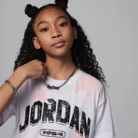 Nike Jordan Big детские Six Flowers футболка цвет белый