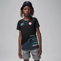 Nike Jordan Little дитячі Moto футболка колір чорний