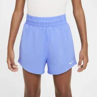 Nike One Big дитячі (Girls') Dri-FIT З високою талією Woven тренувальні шорти блакитний