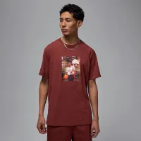 Nike Jordan Brand мужские Photo футболка цвет коричневый