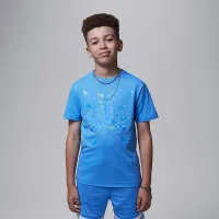 Nike Jordan Big дитячі Shatteколір червоний Glass Jumpman футболка блакитний