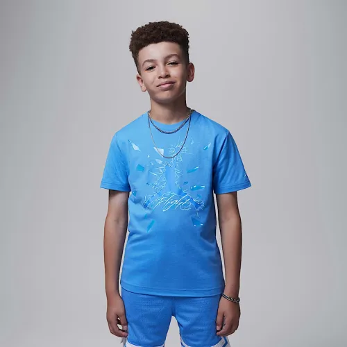 Nike Jordan Big детские Shatteцвет красный Glass Jumpman футболка синий
