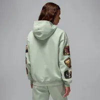 Nike Jordan Brooklyn Fleece женская Pullover Толстовка с капюшоном цвет зеленый
