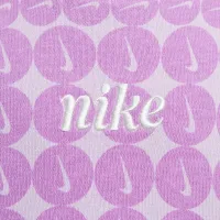 Nike Essentials Little дитячі Printed French Terry Crew Top колір фіолетовий