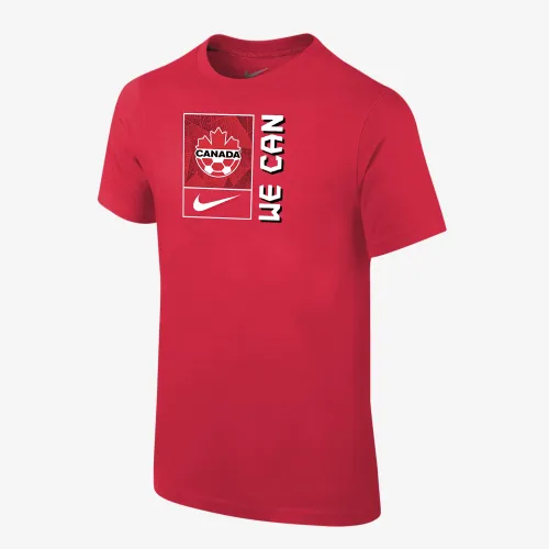 Canada Big детские (для мальчиков) Nike Soccer футболка цвет красный