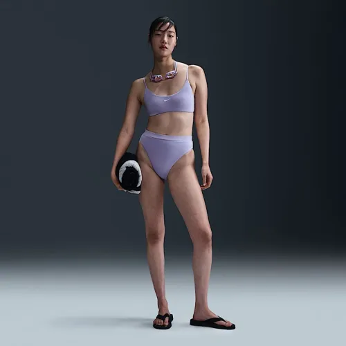 Nike Essential женская High-Waist Swim Bottom цвет фиолетовый