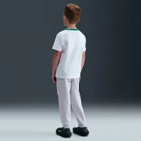 Nike Club Little дитячі Chenille Joggers колір коричневий
