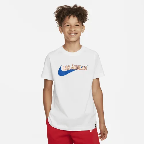 Club Америка Big детские Nike Soccer футболка цвет белый