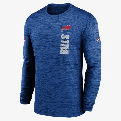 Buffalo Bills Sideline Velocity чоловічі Nike Dri-FIT NFL Long-Sleeve футболка блакитний