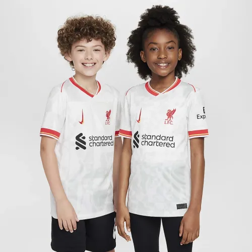 Liverpool FC 2024/25 Stadium Third Big детские Nike Dri-FIT Soccer Replica Jersey цвет белый