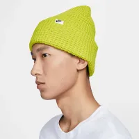 Nike Peak Waffle Knit Beanie колір зелений