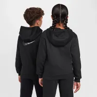 Nike CR7 Club Fleece Big детские Soccer Толстовка с капюшоном цвет черный