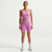 Nike Pro Seamless женская Dri-FIT Cropped Tank Top цвет фиолетовый