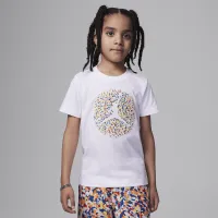 Nike Jordan Poolside Jumpman Little дитячі Graphic футболка колір білий