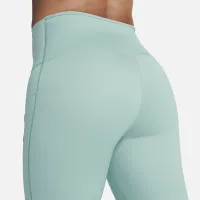 Nike Go женская Firm-Support С высокой Талией 7/8 лосины с карманамицвет зеленый