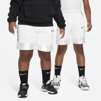 Nike Dri-FIT Elite 23 Big детские (для мальчиков) баскетбольные шорты (Extended Size) цвет белый