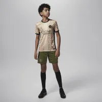 Nike Paris Saint-Germain 2023/24 Stadium Fourth Big детские Jordan Dri-FIT Soccer Replica Jersey цвет коричневый