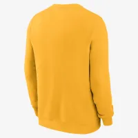 West Virginia Mountaineers Primetime Primary Stack мужские Nike College Pullover Crew Yellow