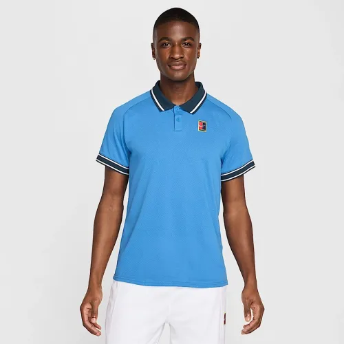 NikeCourt Heritage чоловічі Tennis Polo блакитний