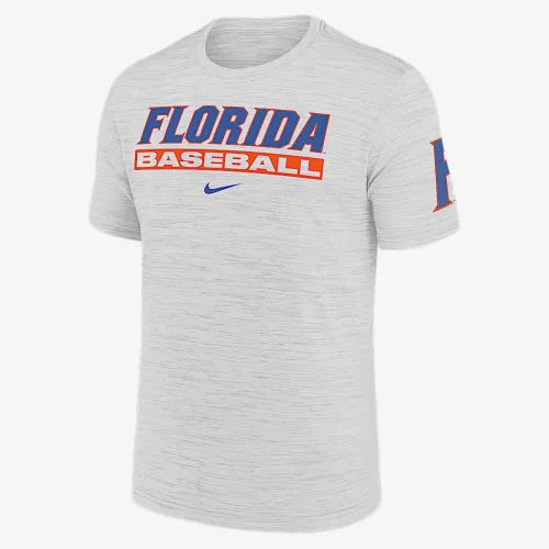Florida Gators Velocity Baseball Wordmark Stack чоловічі Nike Dri-FIT College футболка колір білий