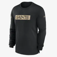 New Orleans Saints Sideline Player Team Issue Men’s Nike Dri-FIT Long-Sleeve Top цвет черный