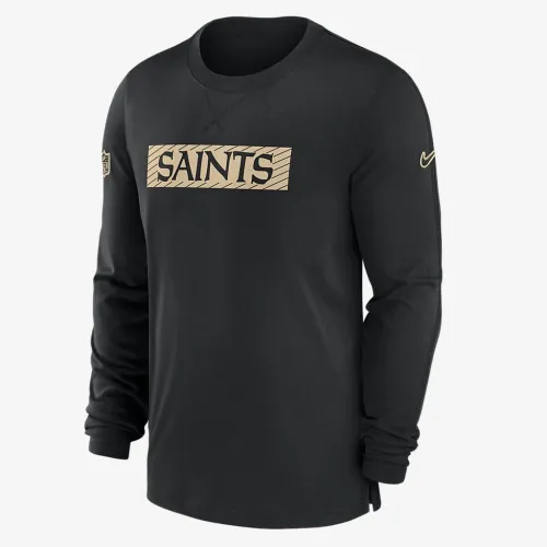 New Orleans Saints Sideline Player Team Issue Men’s Nike Dri-FIT Long-Sleeve Top цвет черный