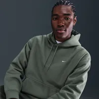 Nike Solo Swoosh чоловічі Pullover Толстовка з капюшоном колір сірий