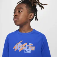 Nike Multi Big детские (для мальчиков) Dri-FIT Top синий
