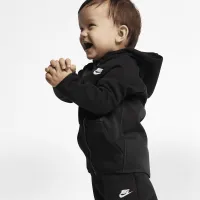 Nike Sportswear Tech Fleece Baby (12-24M) Толстовка з капюшоном and Pants комплект колір чорний