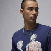 Nike Jordan мужские футболка синий