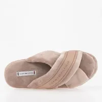 Kapcie Tommy Hilfiger Comfy Home Slippers With Straps FW0FW06587-AE9 - Бежевый