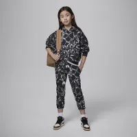 Nike Jordan Big дитячі Brooklyn Fleece Printed Pullover Толстовка з капюшоном колір чорний