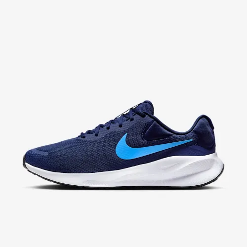 Nike Revolution 7 мужские Road Running Кроссовки (Extra Wide) синий