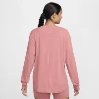 Nike One Relaxed жіноча Dri-FIT Long-Sleeve Top Pink