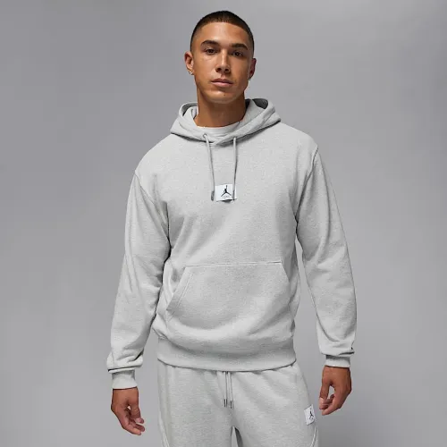 Nike Jordan Flight Fleece чоловічі Pullover Толстовка з капюшоном колір сірий