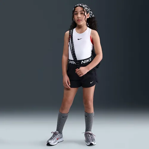 Nike Pro Fleece Big детские (Girls') Dri-FIT шорты цвет черный